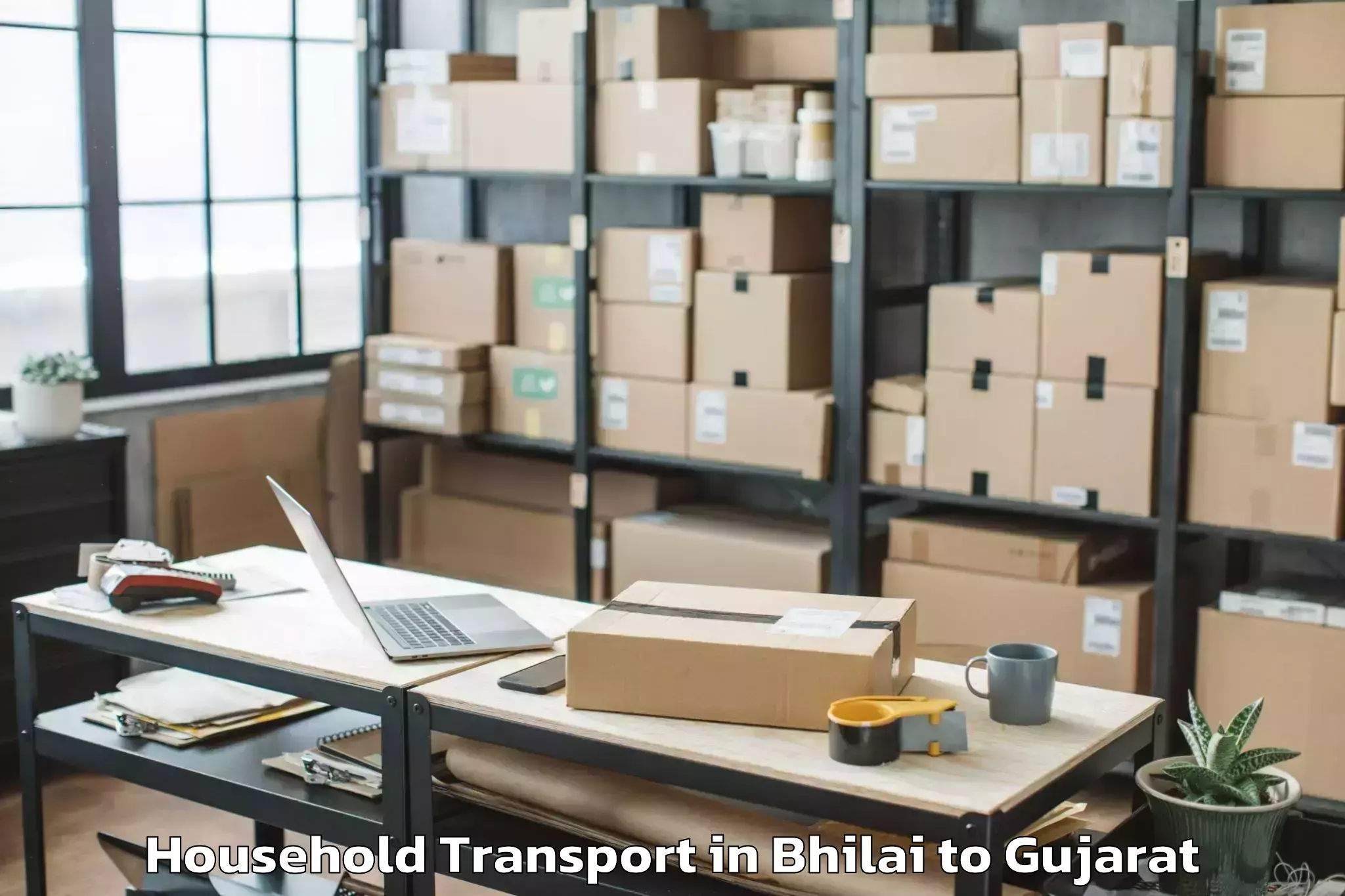 Hassle-Free Bhilai to Patan Gujarat Household Transport